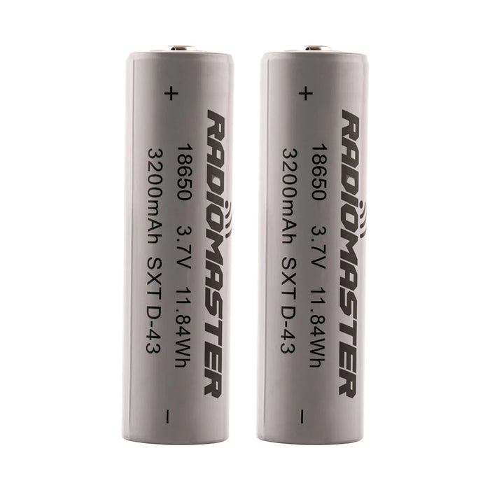 Radiomaster 18650 3200mAh 3.7V Battery (2pcs) for TX16S / Boxer / TX12/ Pocket / MT12 Radios