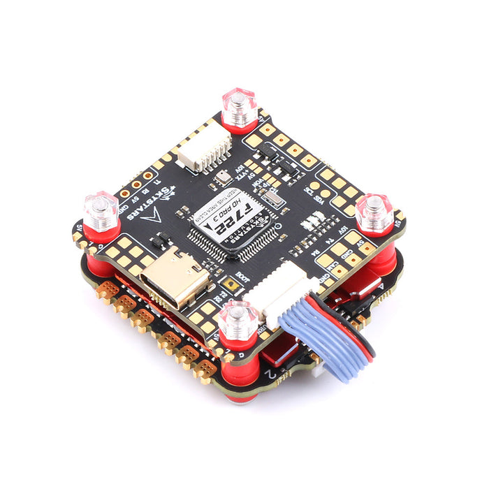 Skystars F7HD Pro3 Flight Controller and AM60A AM-32 32bit 4-in-1 ESC Fly Tower Stack - 30x30mm