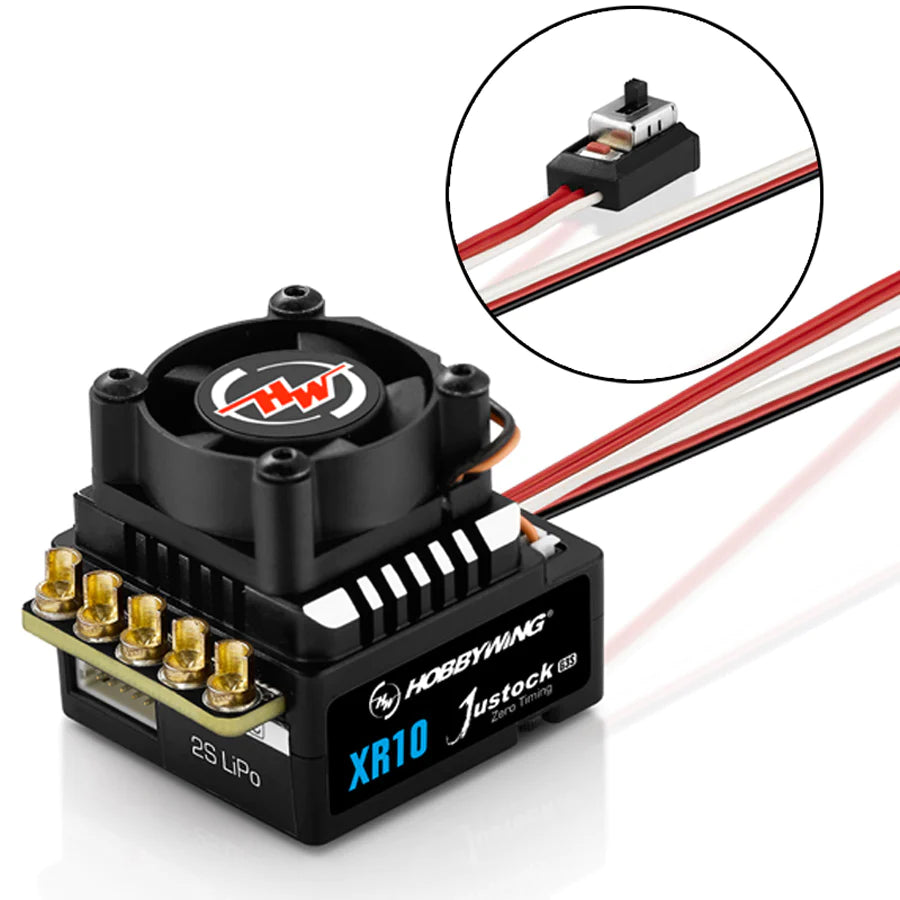 HobbyWing XeRun XR10 JUSTOCK G3S (2S) Surface ESC — Pyrodrone HobbyWing XeRun XR10 JUSTOCK G3S (2S) Surface ESC — Pyrodrone