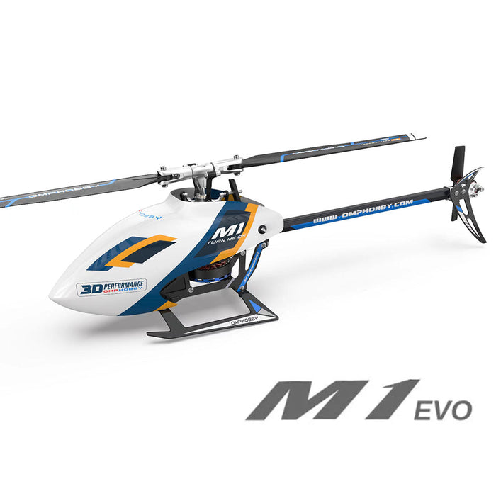 OMPHobby M1 EVO RTF 3D Flybarless Dual Brushless Motor Direct-Drive RC Helicopter - WHITE