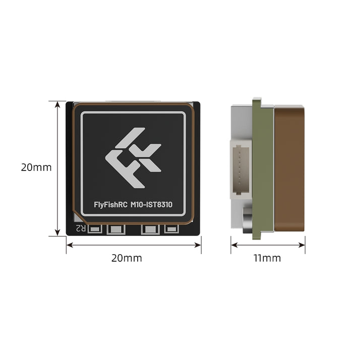 FlyFishRC M10-IST8310 GPS and Compass Module