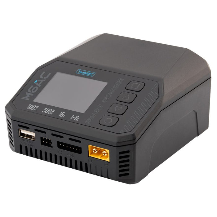 ToolkitRC M6AC 1-6S AC 100W DC 300W 15A Battery Charger - XT60