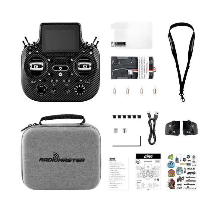 RadioMaster GX15 MAX ELRS Gemini 2.4GHz 3.5-inch Touchscreen Display AG02 Gimbals Radio Controller - Choose Color
