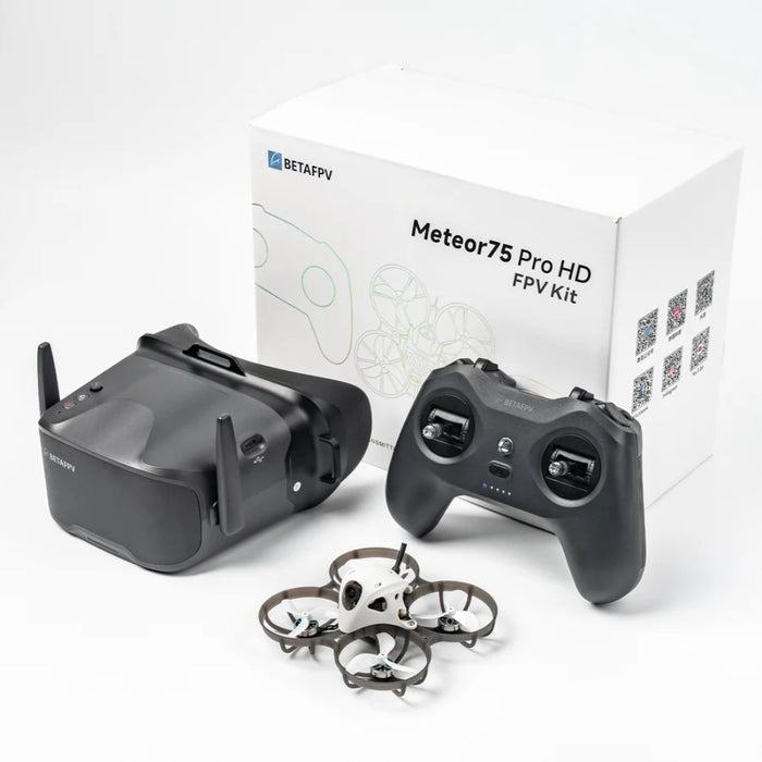2.4 ghz fpv goggles BetaFPV Meteor75 Pro HD FPV RTF Kit ELRS 2.4GHz with VR04 HD Goggles & — Pyrodrone