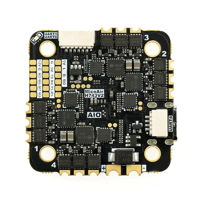 MicoAir H743 v2 AIO Flight Controller & 35A 2-6S 4in1 ESC - 25×25mm