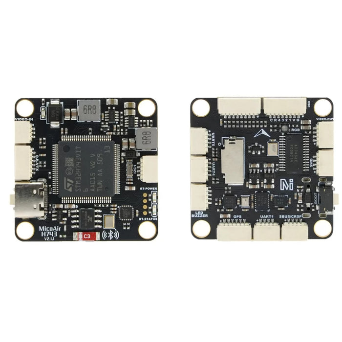 MicoAir H743 V2 2-6S Flight Controller with Bluetooth and pre-loaded with Ardupilot - 30×30mm