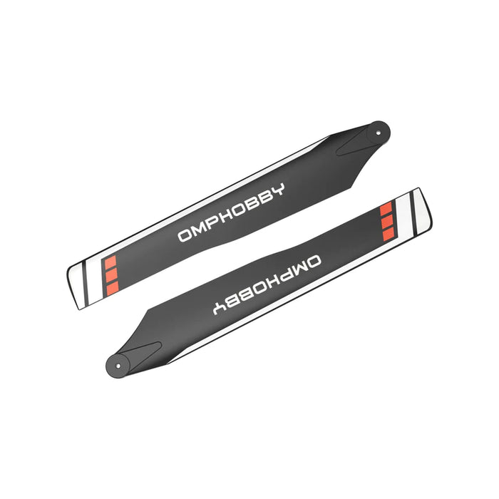 OMPHobby M1 EVO 3D Helicopter 125mm Main Blades (Hard) Set (2pcs) - ORANGE