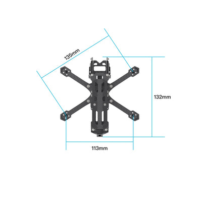 Sub250 Oasisfly25 2.5 Inches HD Freestyle Quadcopter Frame Kit