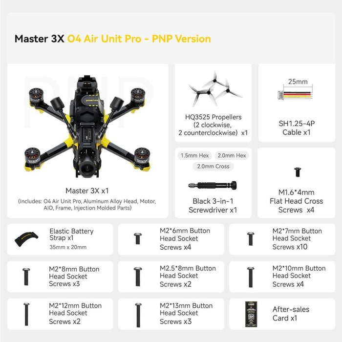 SpeedyBee Master 3X Modular BNF O4 Pro HD FPV Drone - Choose Receiver Type