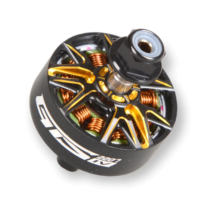 RCINPOWER GTS V4 2207 1600KV Brushless FPV Drone Motor - Black/Gold