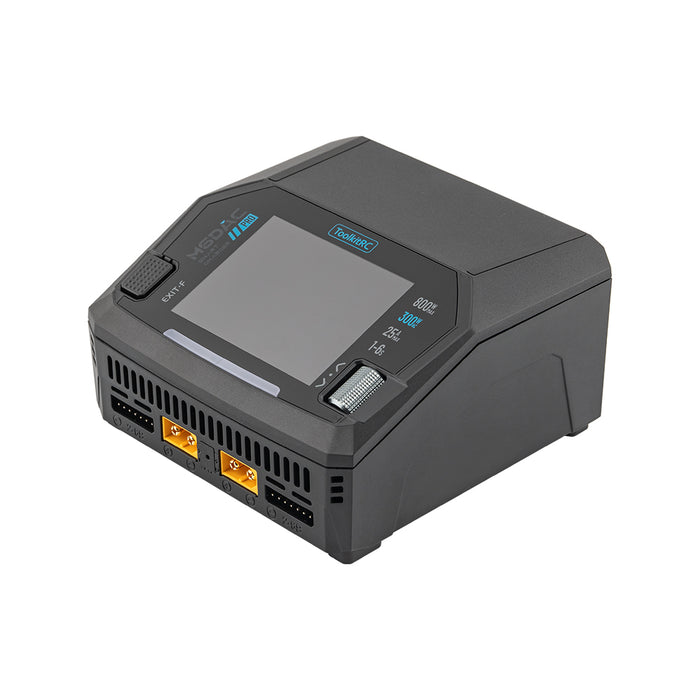 ToolkitRC M6DAC Pro 1-6S AC 300W DC 800W 16Ax2 Battery Charger - XT60