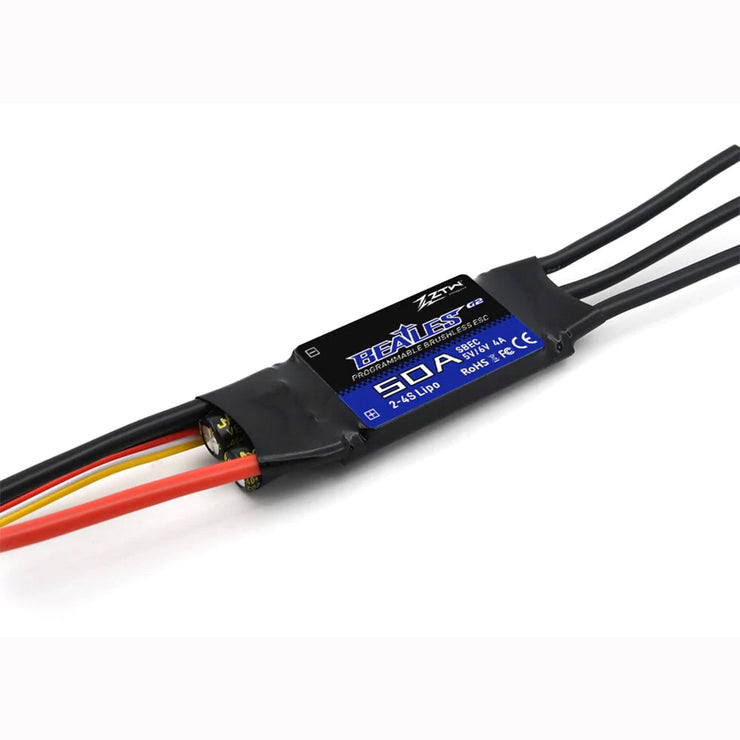 ZTW Beatles G2 50A SBEC Brushless 32-Bit ESC for Airplane and Wing