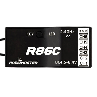 Radiomaster R86C V2 6CH Frsky D8/D16 Compatible PWM Receiver w/Sbus