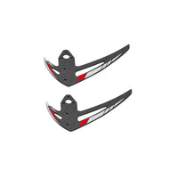 OMPHobby M2 EVO 3D Helicopter Vertical Stabilizer Set (2pcs) - RED