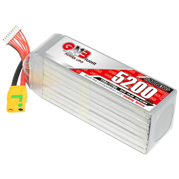 Gaoneng GNB 5200mAh 29.6V 8S 110C Long Range/Cinelifter Lipo Battery - XT90S