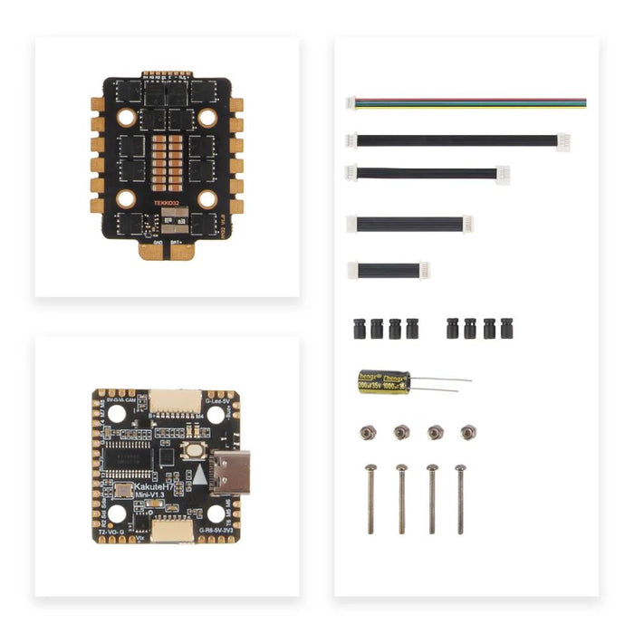 Holybro Kakute H7 Mini V1.3 W/Tekko32 AM32 4in1 Mini 50A ESC STACK - 20x20mm