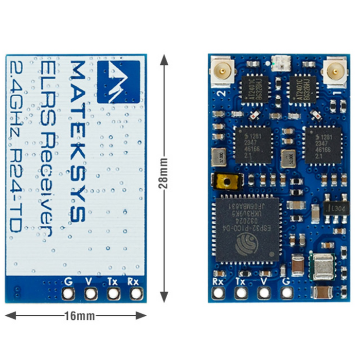 MATEK ELRS-R24-TD ExpressLRS 2.4GHZ True Diversity Receiver