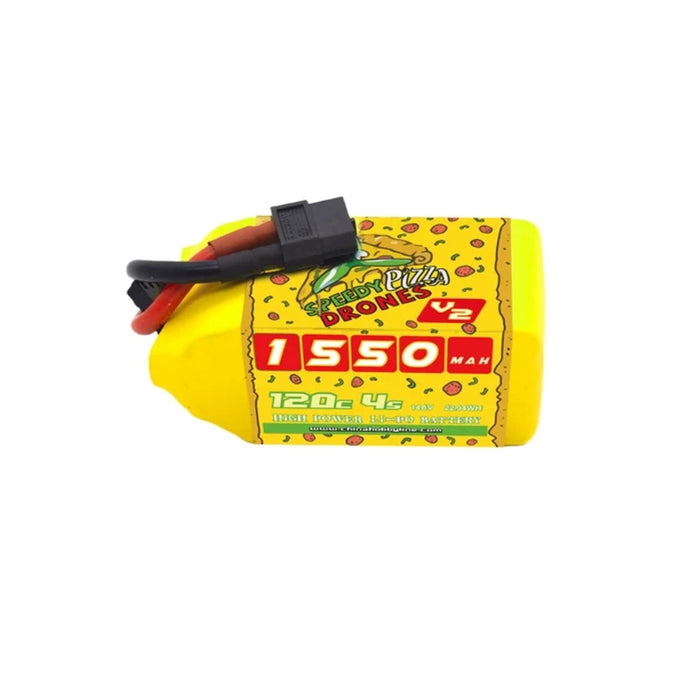 CNHL 1550mAh 14.8V 4S 120C Speedy Pizza V2.0 Lipo Battery - XT60