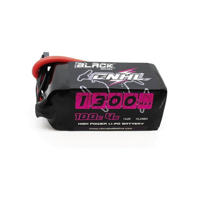 CNHL Black Series 1300mAh 14.8V 4S 100C Lipo Battery - XT60