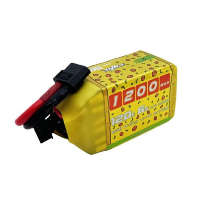 CNHL 1200mAh 22.2V 6S 120C Pizza Series Lipo Battery - XT60