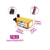 CNHL MiniStar Series 1300MAH 22.2V 6S 120C Lipo Battery - XT60