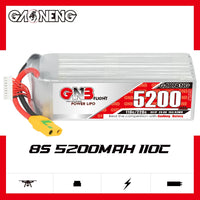 Gaoneng GNB 5200mAh 29.6V 8S 110C Long Range/Cinelifter Lipo Battery - XT90S