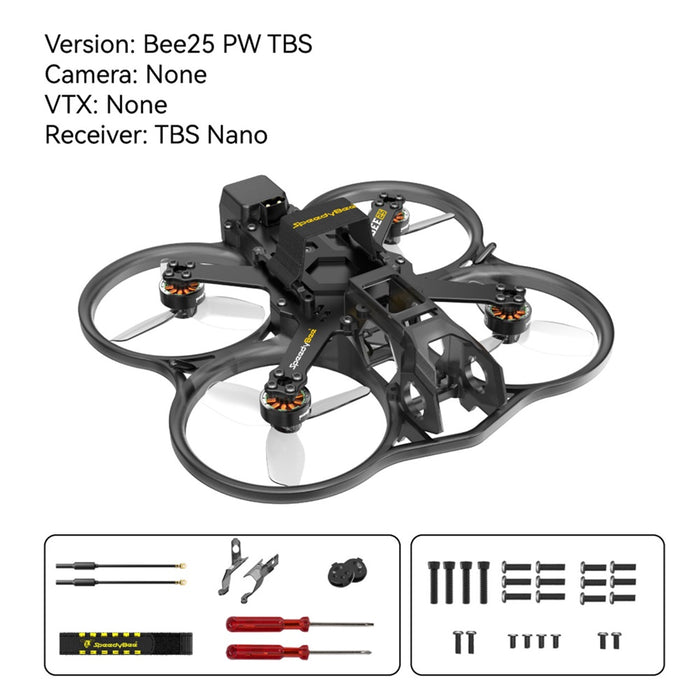 SpeedyBee Bee25 (O3 Ready) 2.5" CineWhoop Drone - Choose Receiver