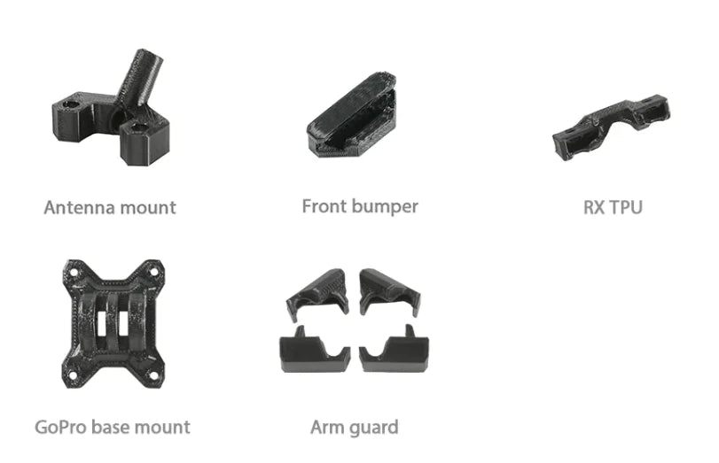 FlyfishRC FIFTY5 Freestyle FPV Frame Replacement TPU Set