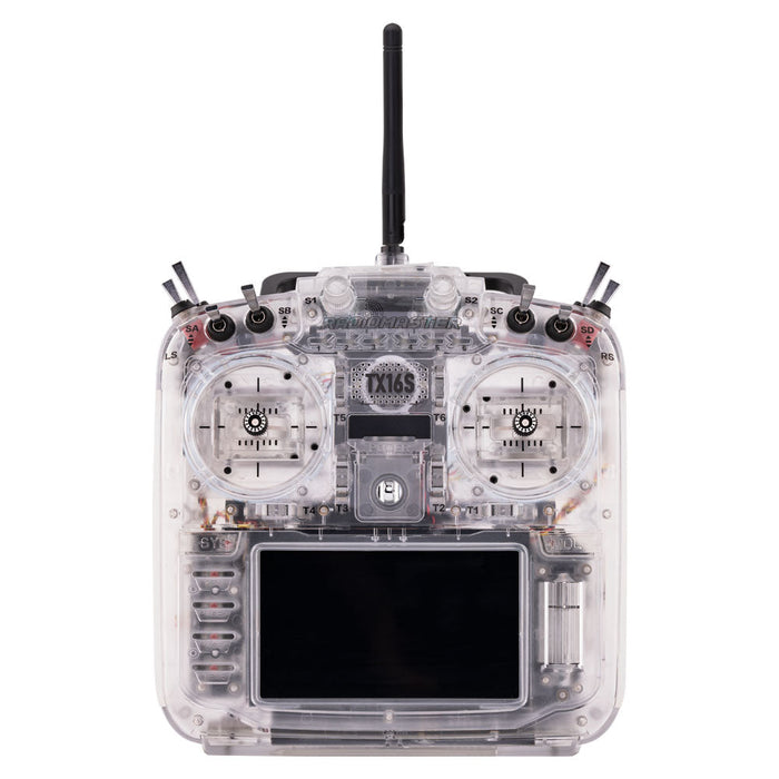 RadioMaster TX16S MKII EdgeTX RC Transmitter w/ V4.0 Hall Gimbals ELRS 2.4GHz - Transparent RGB MCK Version