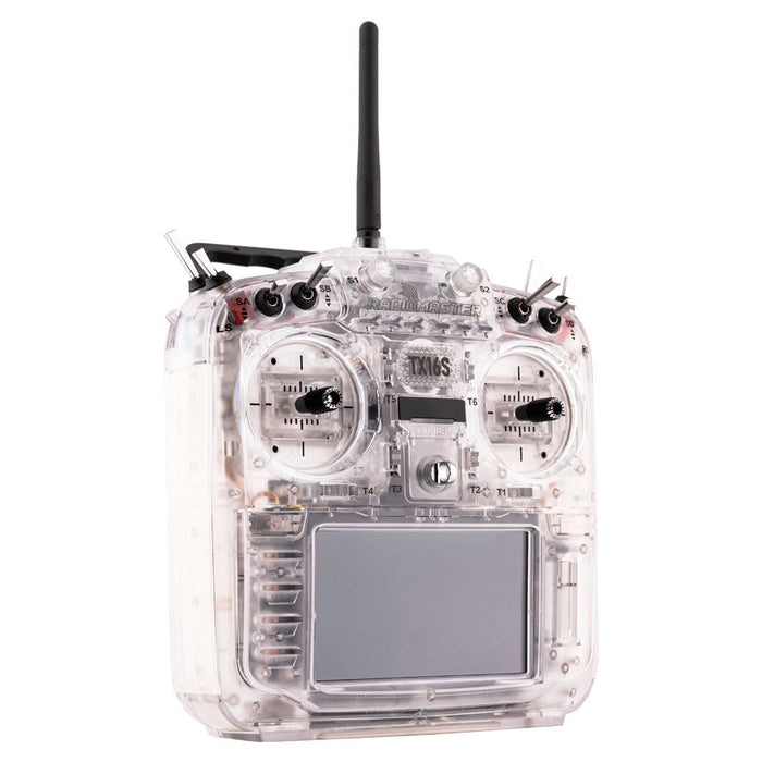 RadioMaster TX16S MKII EdgeTX RC Transmitter w/ V4.0 Hall Gimbals ELRS 2.4GHz - Transparent RGB MCK Version