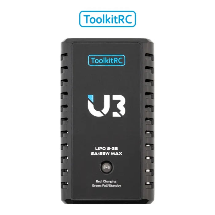 ToolkitRC U3 25W 2.0A USB-C 2-3S High-Speed Balance Lipo Charger