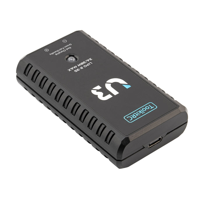 ToolkitRC U3 38W 3.0A USB-C 2-3S High-Speed Balance Lipo Charger