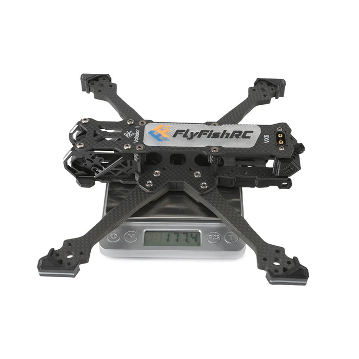 FlyfishRC Volador II VX5 O3 FPV Freestyle T700 Frame Kit - Black