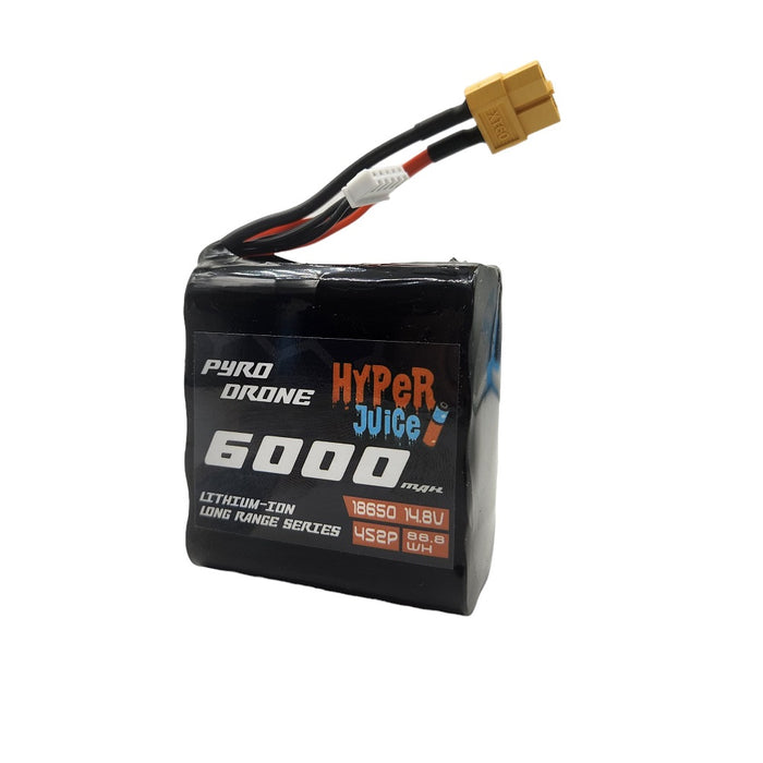 Pyrodrone Hyperjuice 6000mAh 4S2P Li-ion Long Range Battery - XT60