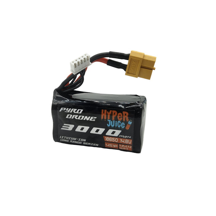 Pyrodrone Hyperjuice 3000mAh 4S1P Li-ion Long Range Battery - XT60