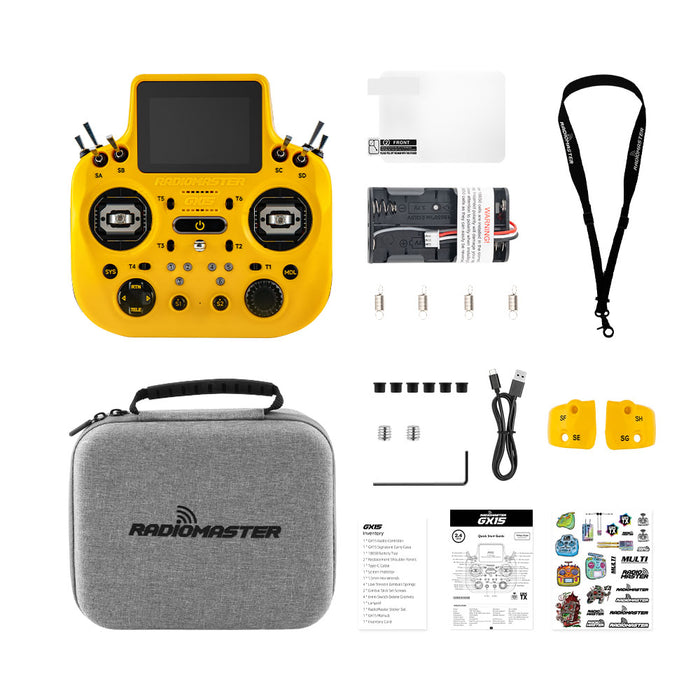RadioMaster GX15 ELRS Gemini 2.4GHz 3.5-inch Touchscreen Display V6 CNC Hall Sensor Gimbals Radio Controller - Choose Color