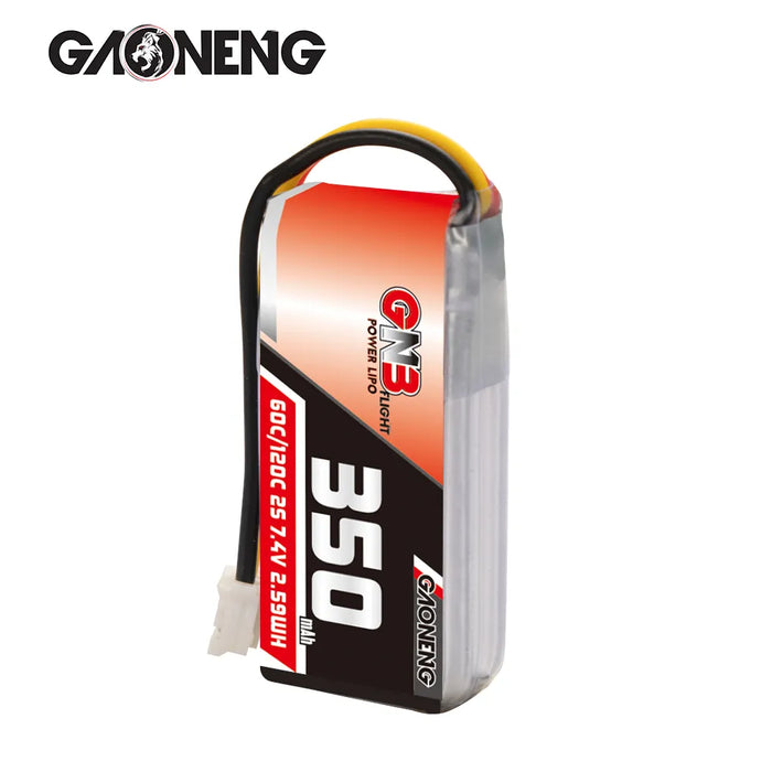 Gaoneng GNB 2S 7.4V 350mAh 60C Lipo Battery PH2.0 3Pin Connector