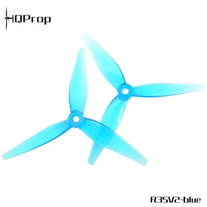 HQ Prop R35 V2 5.1x3.5x3 Tri-Blade 5" Prop (2CW+2CCW) - Choose Color