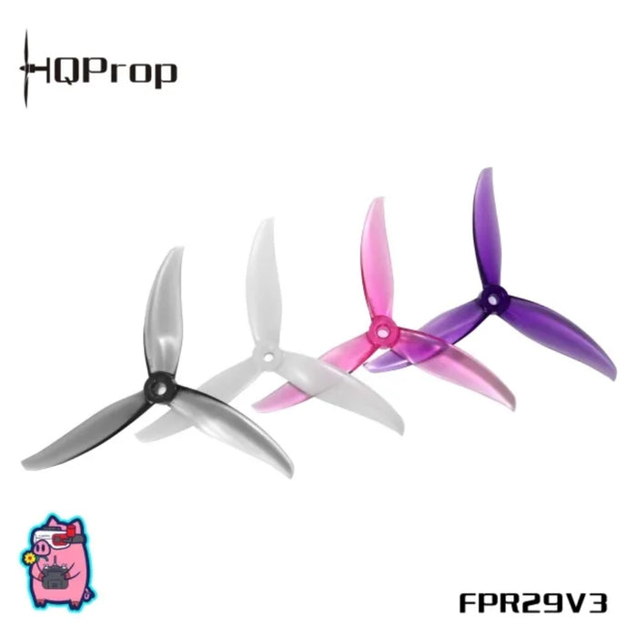 HQ Prop FlowerPig R29V3 5.1" Poly Carbonate Propeller (2CCW+2CW) - Choose Color