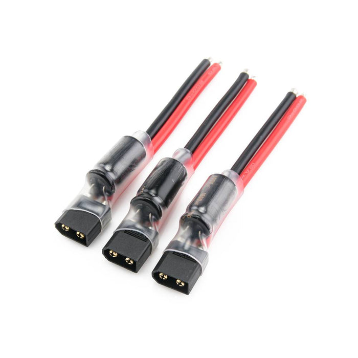 Black XT60 Lipo Pigtail w/ 35V 1000uF Capacitor 12AWG (3pcs)