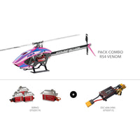 Goosky Legend RS4 Venom Edition PNP Electric Helicopter COMBO (Unassembled) - PINK