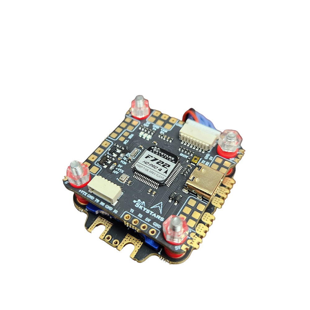 Flight Controller Double Stack Skystars F722HD Pro 4 Flight Controller Stack - KM50A 50A ESC