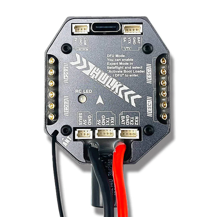 DarwinFPV HULK AIO F411 Flight Controller 45A 3-6S ESC ELRS 2.4GHz - 25x25mm