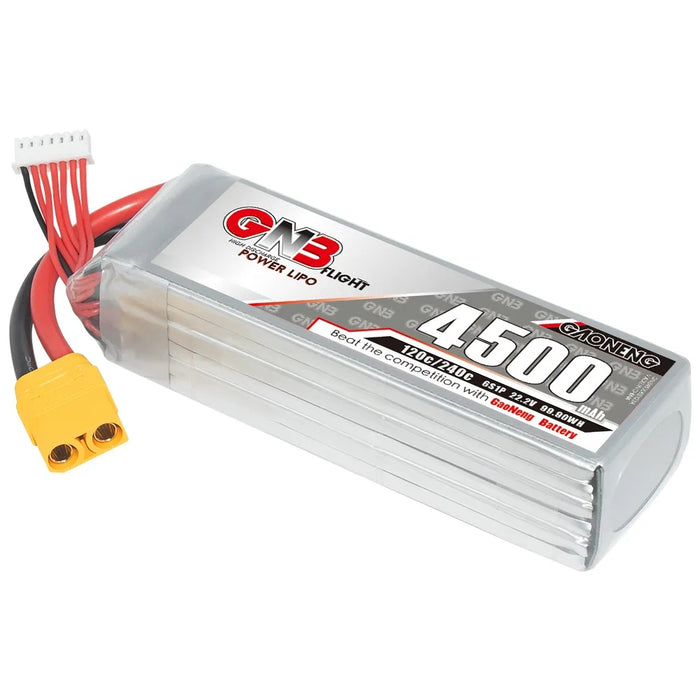 Gaoneng GNB 4500mAh 22.2V 6S 120C Long Range/Cinelifter Lipo Battery - XT90