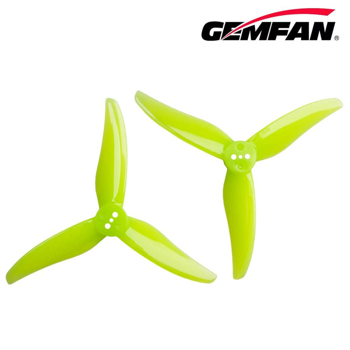Gemfan Hurricane 3520 Durable Tri-Blade 3.5" T-Mount 1.5mm Propeller (2CW+2CCW) - Choose Color