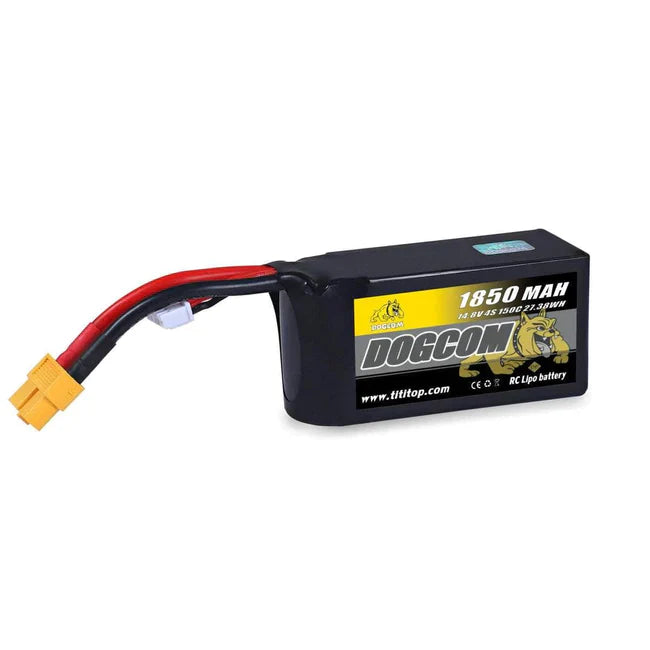 DOGCOM 1850mAh 4s 14.8V 150C LiPo Battery - XT60