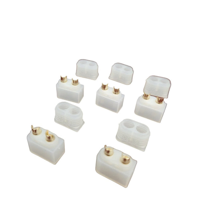 Pyrodrone Clear XT60 Connector Male (device) - 5 Pack