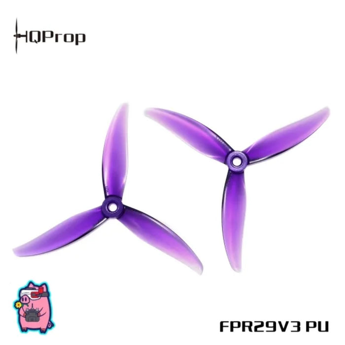 HQ Prop FlowerPig R29V3 5.1" Poly Carbonate Propeller (2CCW+2CW) - Choose Color