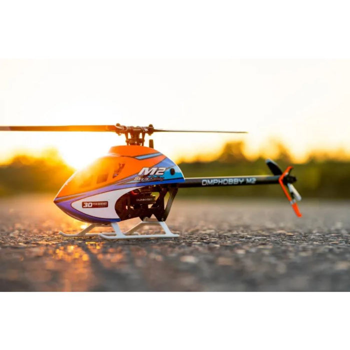OMPHobby M2 V3 PRO BNF 3D Flybarless Dual Brushless Motor Direct-Drive RC Helicopter - Cosmic Orange