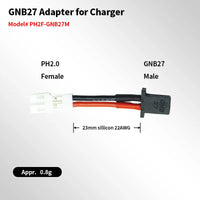 Gaoneng GNB GNB27 Male to PH2.0 Female Adapter - 5 Pack